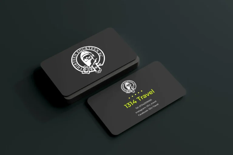 Custom business card design services by Design Proton UK featuring unique layouts and vibrant colors